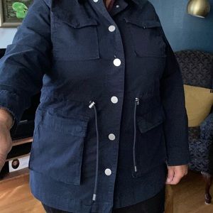 Brand new navy blue Penningtons fall jacket . 100% cotton, never worn.